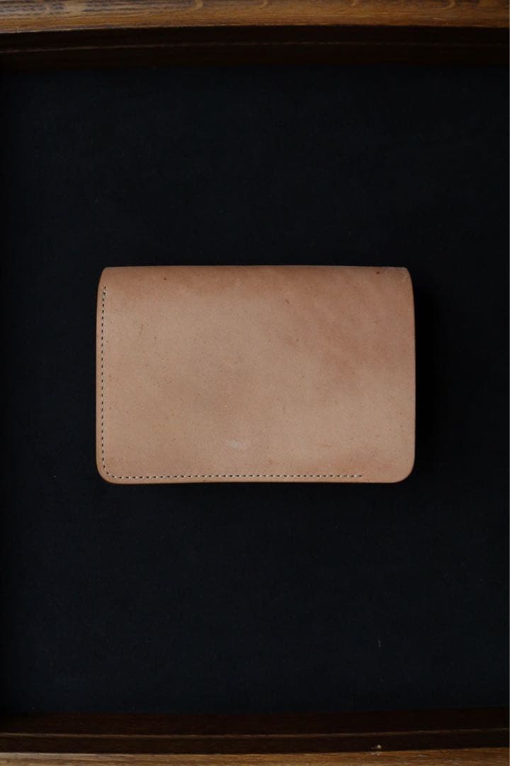 【美品】forme Short Wallet Natural HorseButt