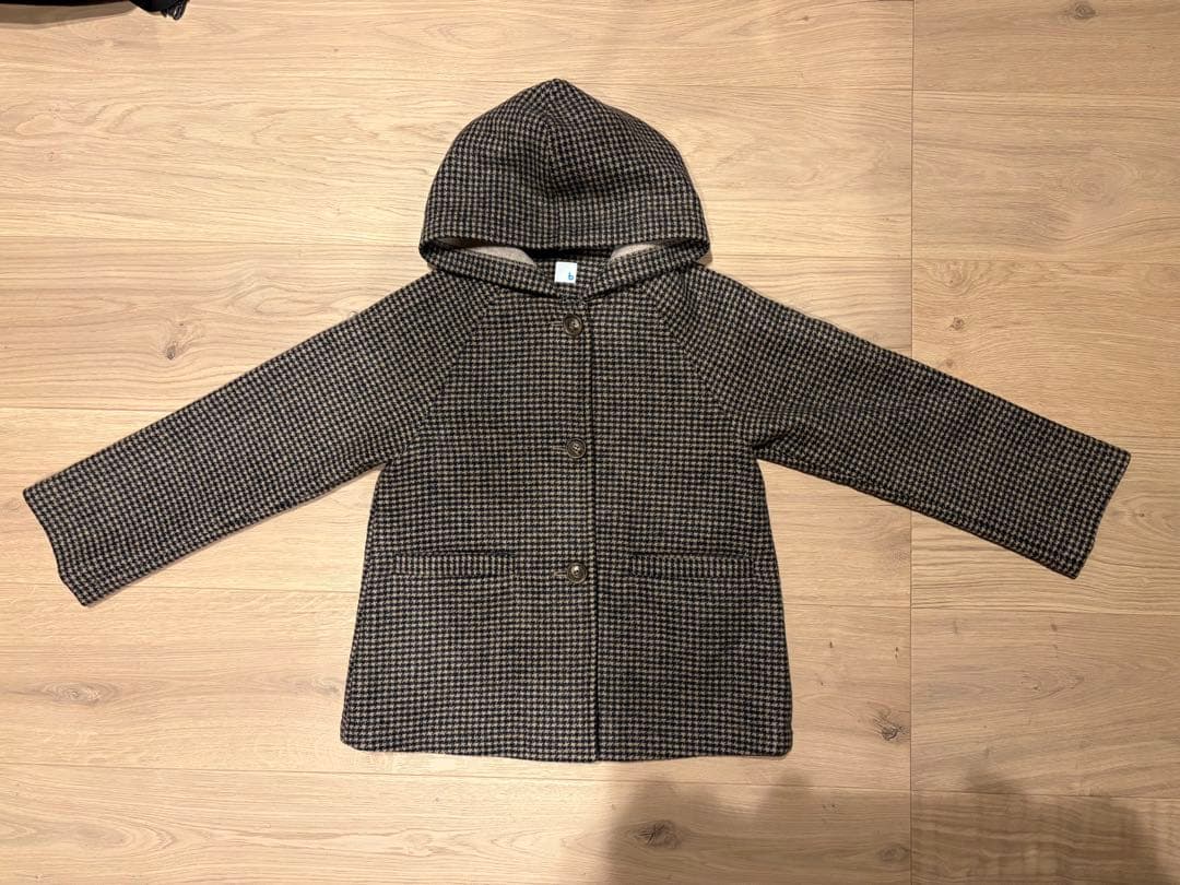 こどもビームス 千鳥格子柄コート 130サイズ