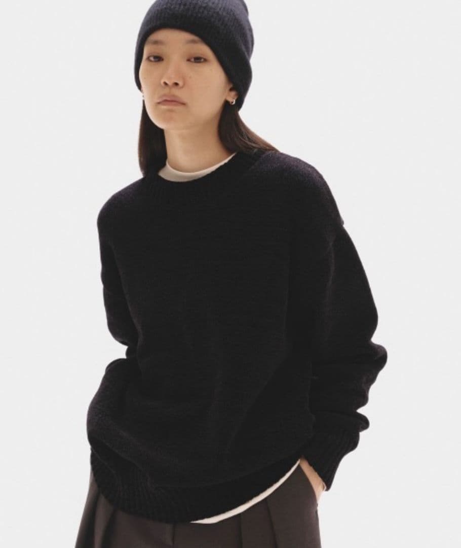 トップス TODAYFUL MallyarnBoyfriend Knit BLK