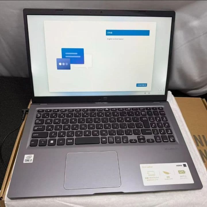 ASUS　ノートPC　X515JA-BQ4129WS　グレー　美品　エイスース