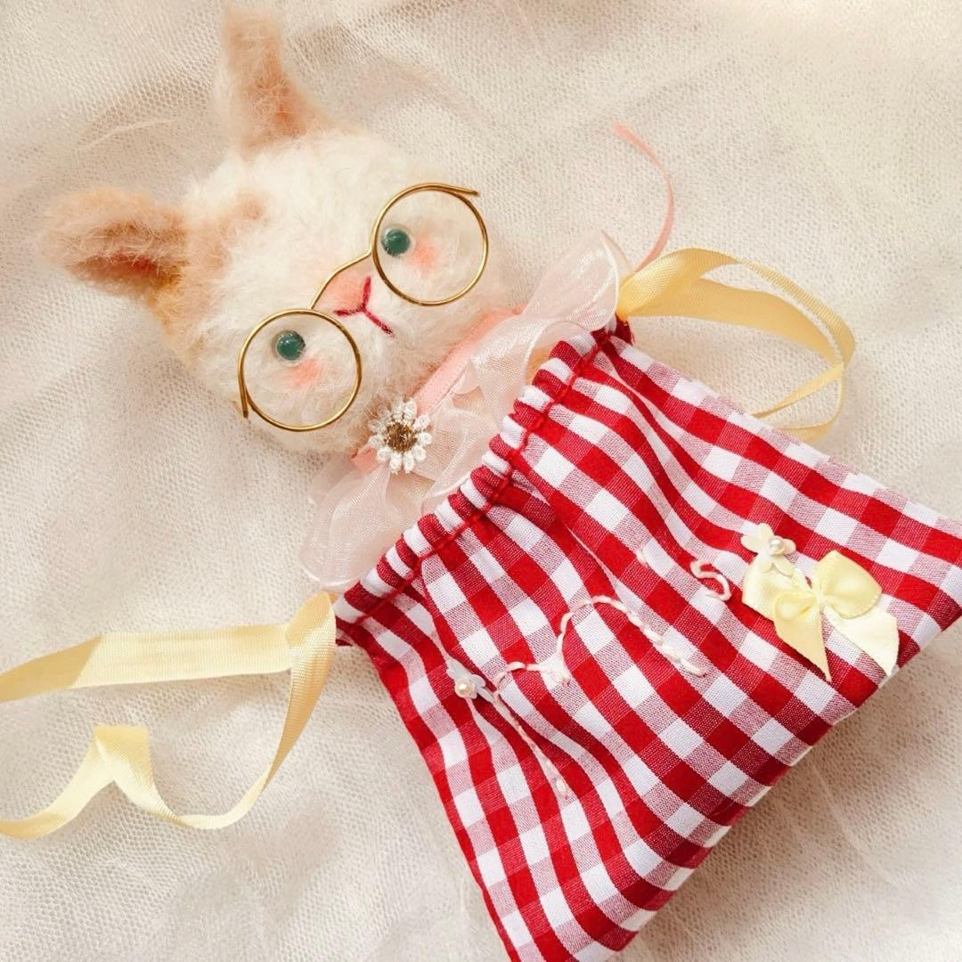 片方の靴下を忘れた仔兎 ぬいぐるみ ハンドメイド テディバニー 海外作家様