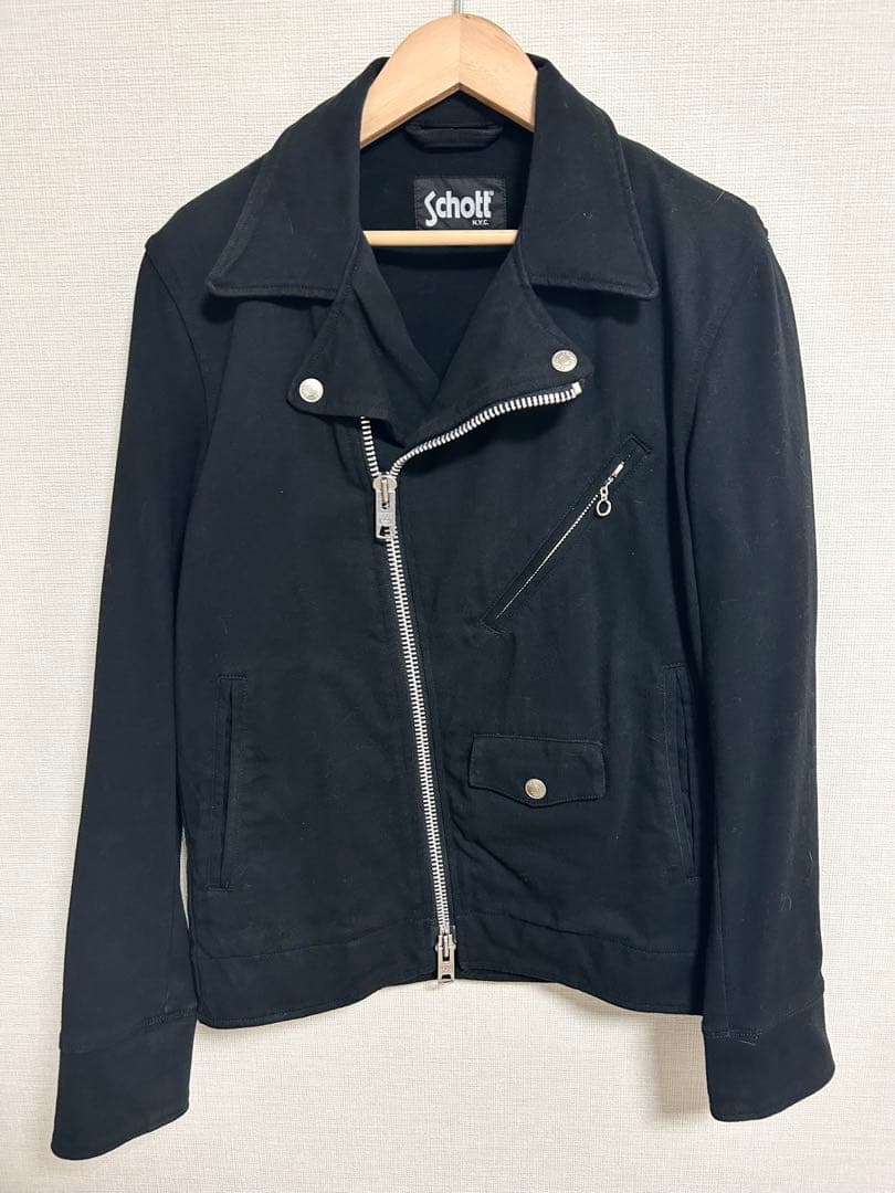 schott ショット デニム ダブルライダースジャケット