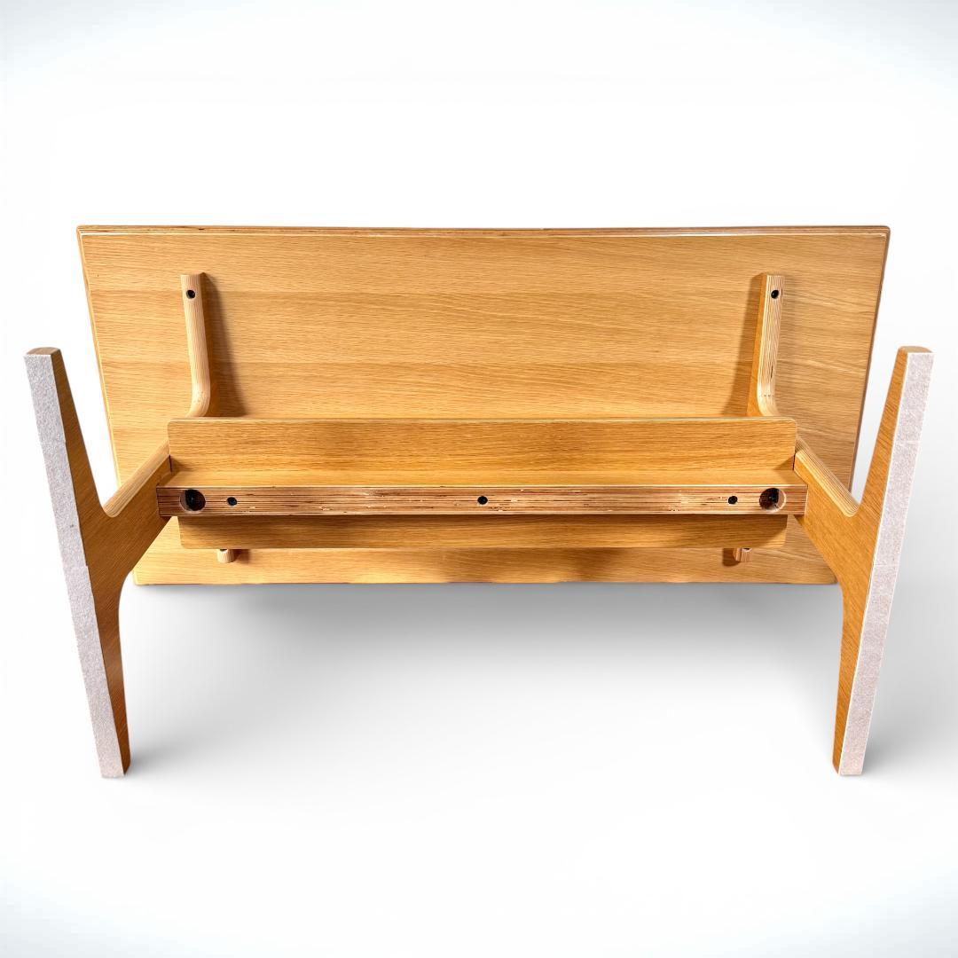 無印良品 リビングでもダイニングでも使えるテーブル２ オーク材 130×65cm