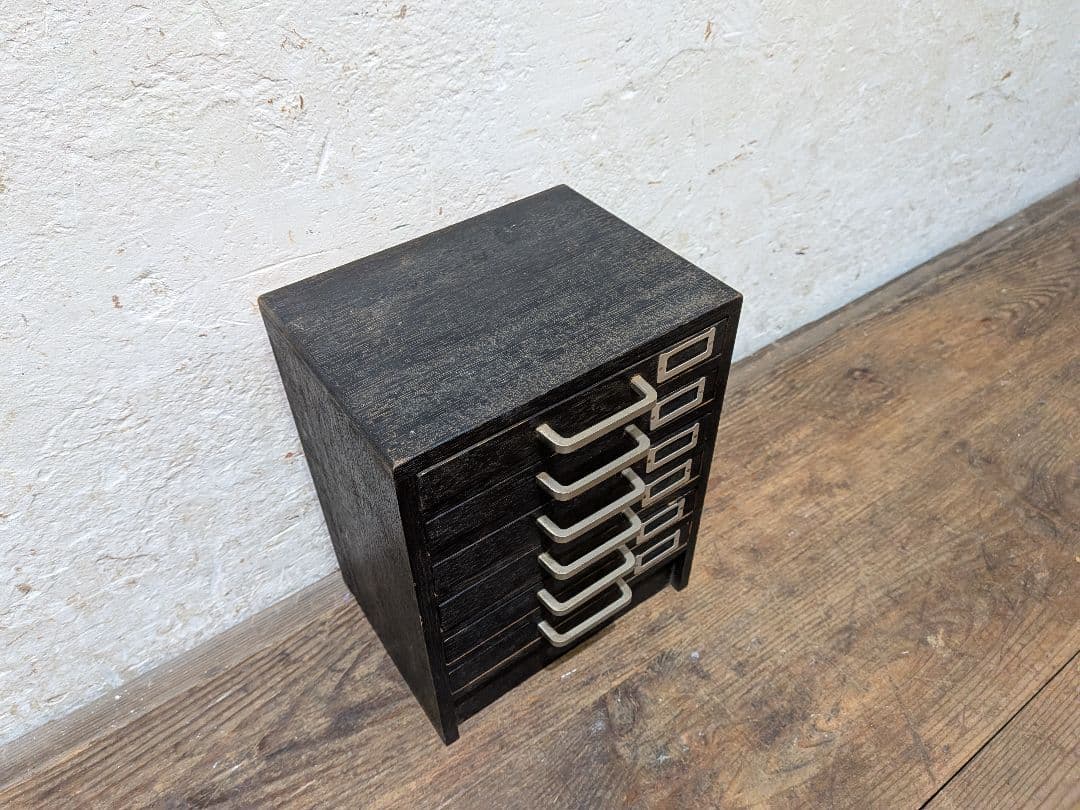 1114 ビンテージ　収納6杯　小引き出し　小物入れ　工業系　ケース　レトロ