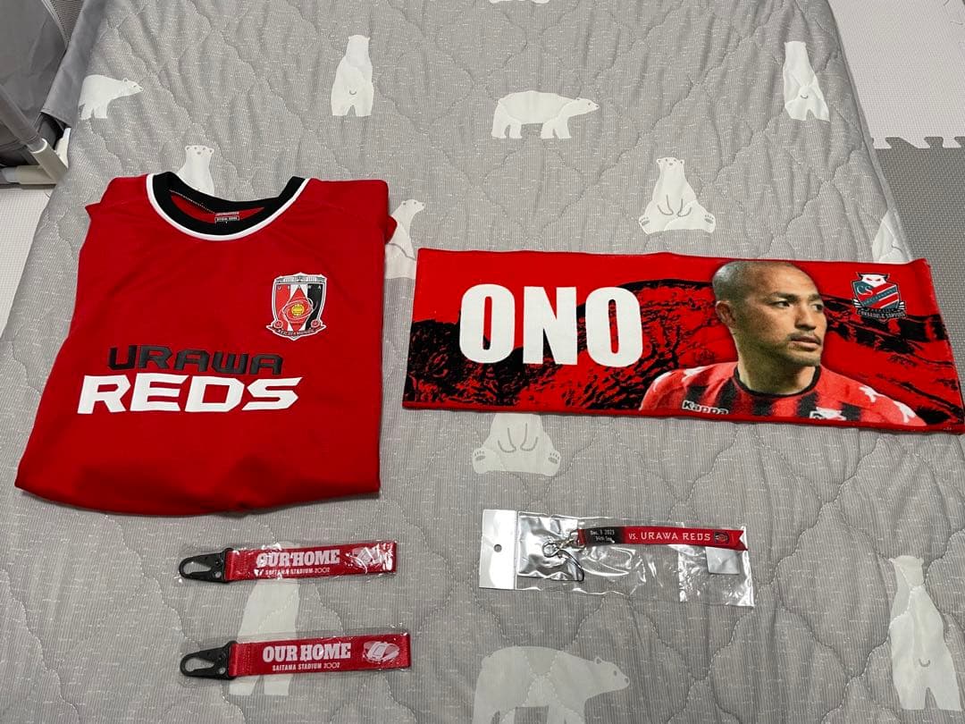 2023 小野伸二引退記念グッズセット浦和×札幌　直筆サイン　タオルマフラー付き