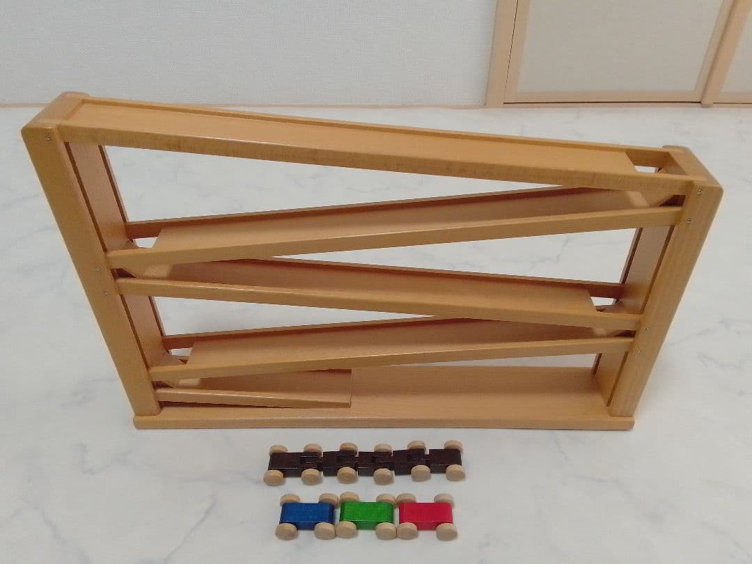 ベック社 BECK トレインカースロープ クネクネバーン 木 車 ミニカー