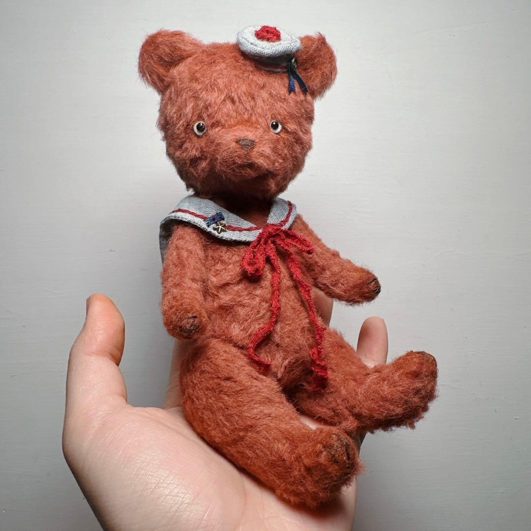 セーラーベア ヴィンテージ調 アンティーク 部屋飾り ぬいぐるみ 海外作家様 熊