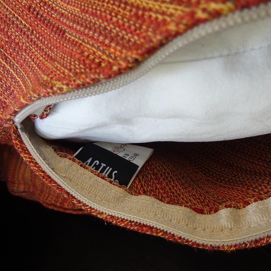 美品　ACTUS アクタス 座布団 丸 円形 クッション 4個 セット