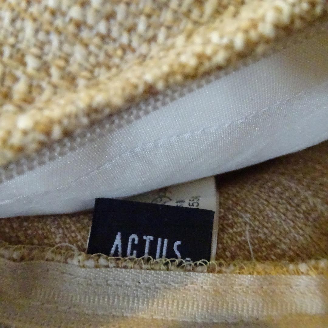美品　ACTUS アクタス 座布団 丸 円形 クッション 4個 セット