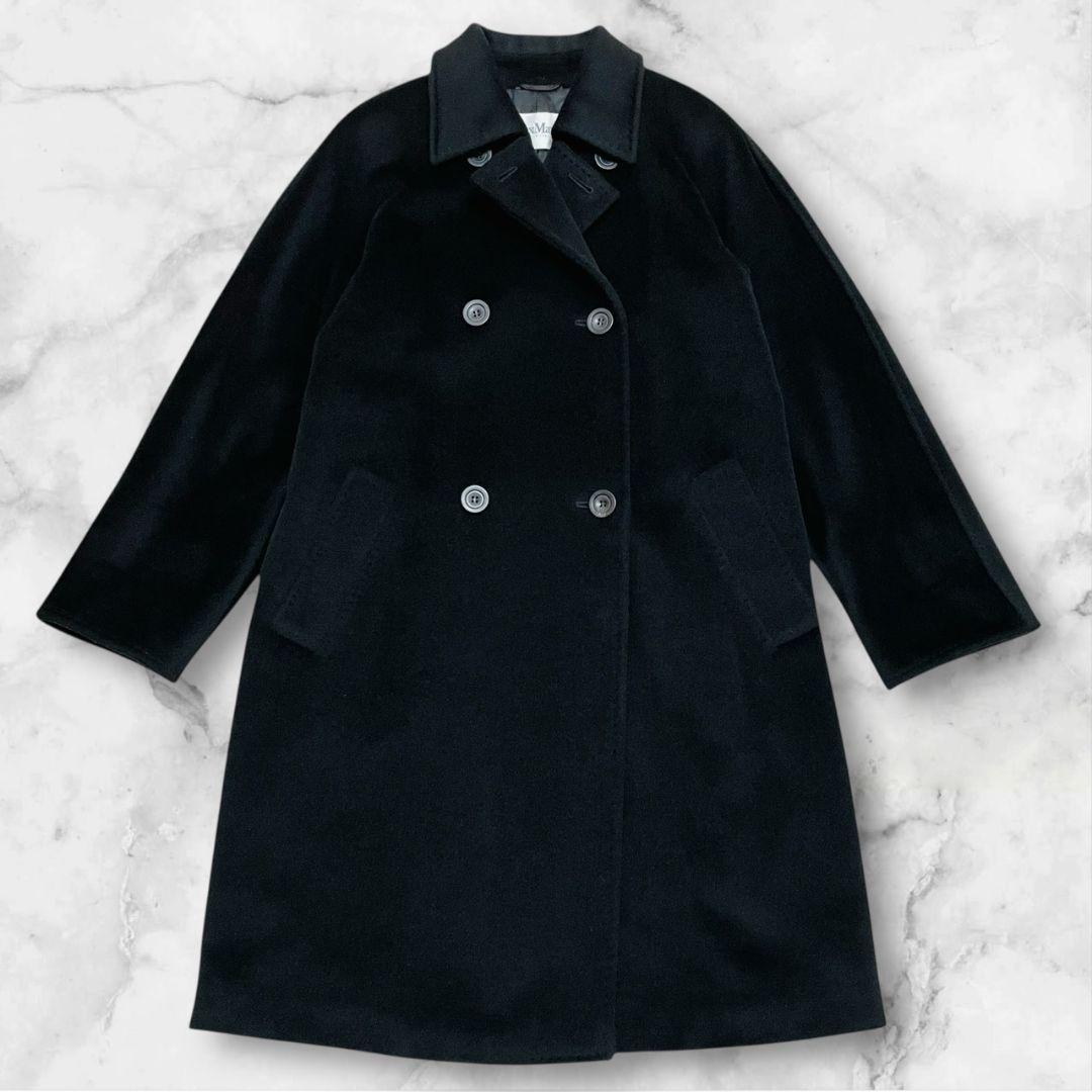 マックスマーラ 白タグ　コート ダブルブレスト ロングコート　カシミヤ