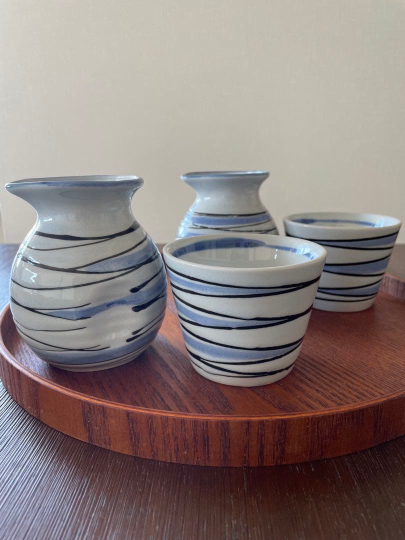 流水 2合そば徳利そば猪口薬味皿8個セット