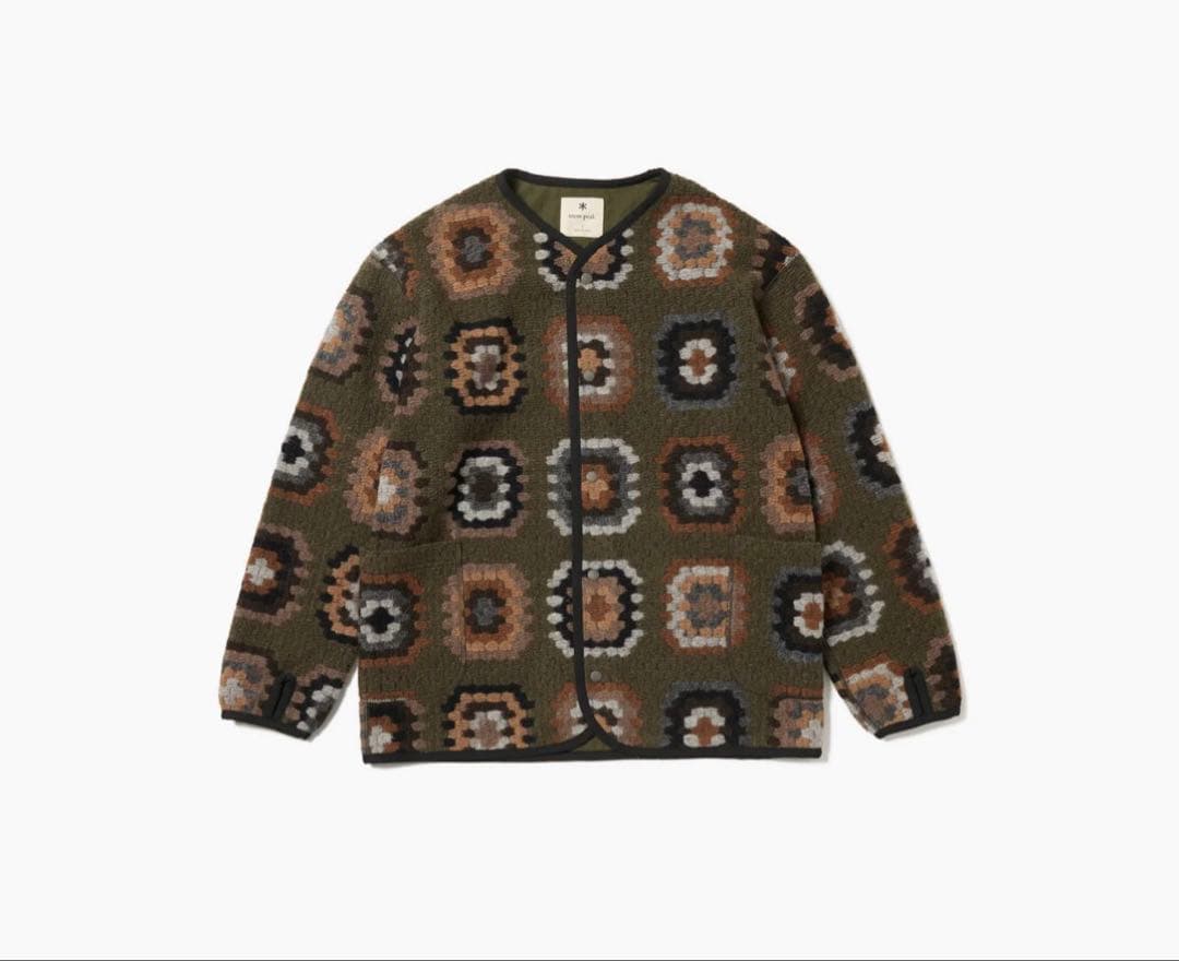 【新品】peak wool jacquard cardigan Sサイズ