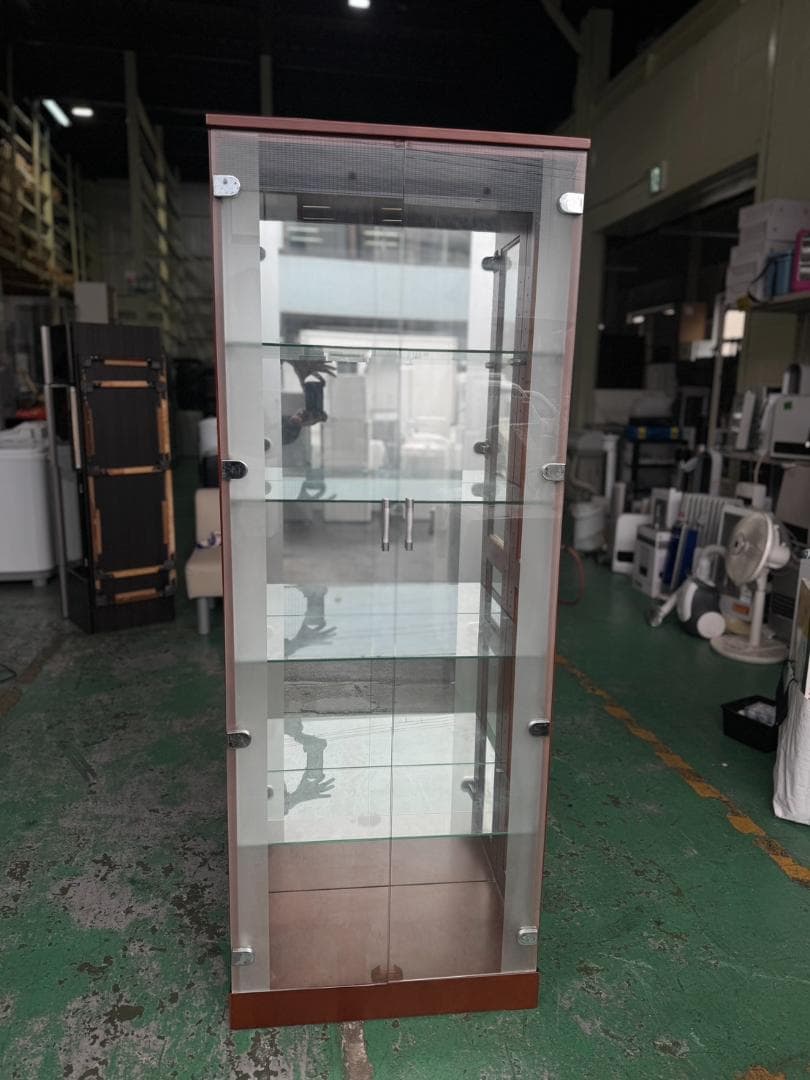 ガラスケース・ディスプレイケース 4段 ブラウン 169