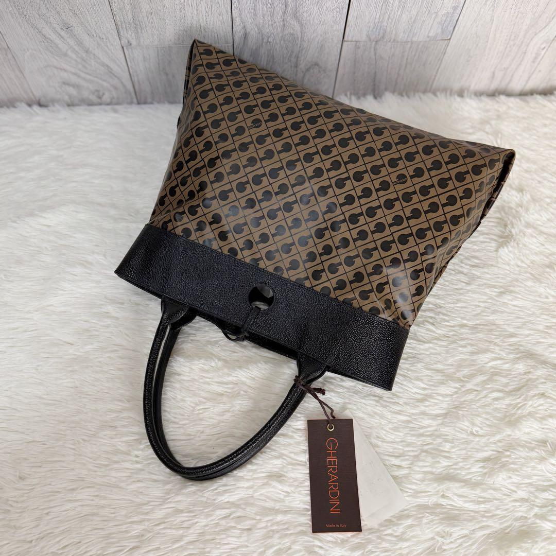 新品タグ付♡GHERARDINI ゲラルディーニ ブランドロゴ総柄 トートバッグ