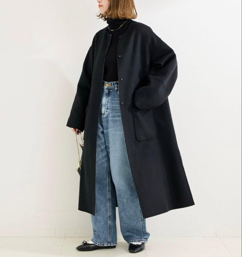 S120ブレンドリバーシブルコート　ブラック