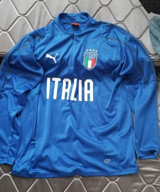 サッカー、イタリア代表、ウォームアップジャケット、選手仕様、オーセンティック