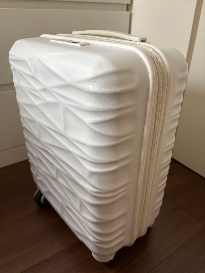 プロテカ　ホワイト　スーツケース　ロッカーサイズ22L