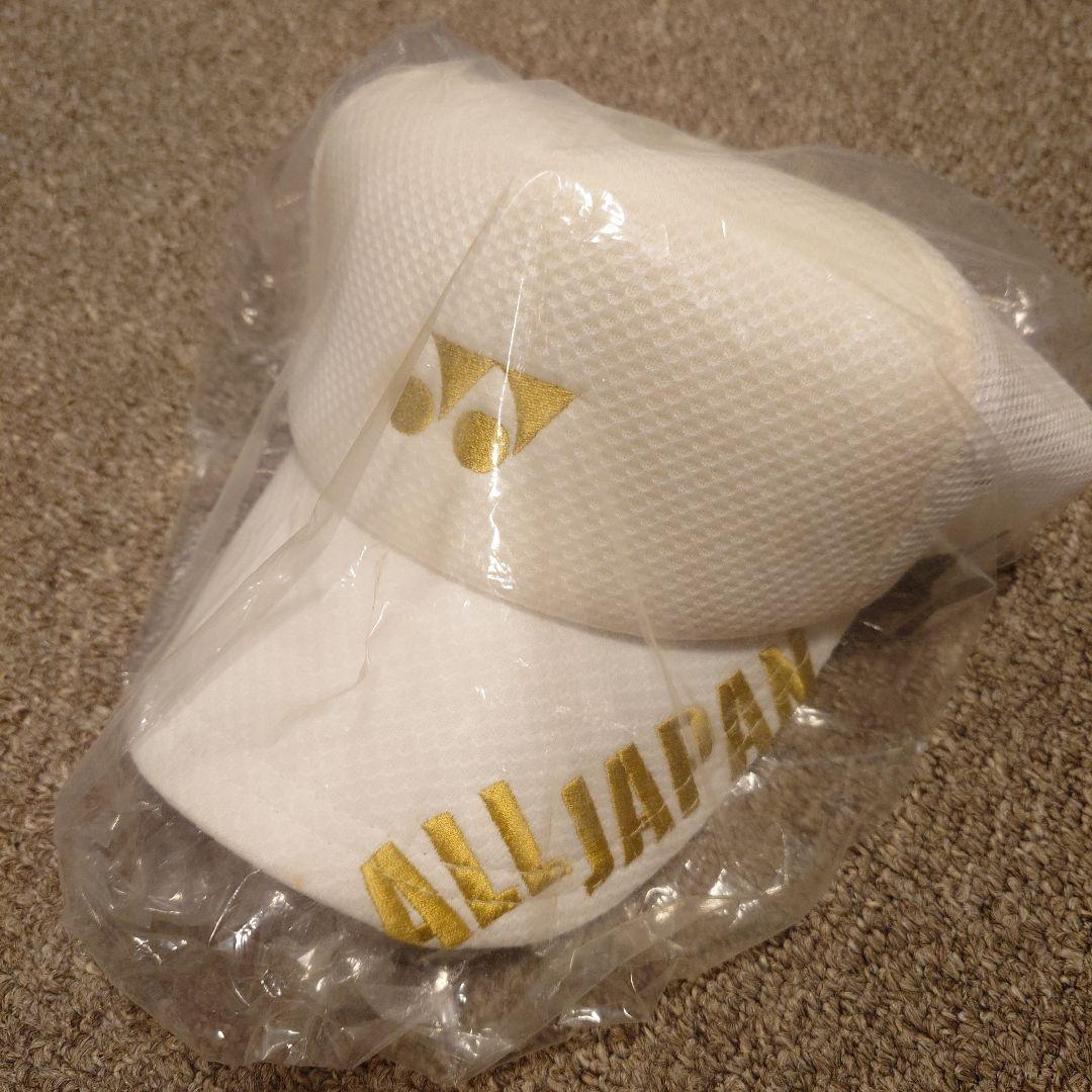 YONEX メッシュキャップ ALLJAPAN 白