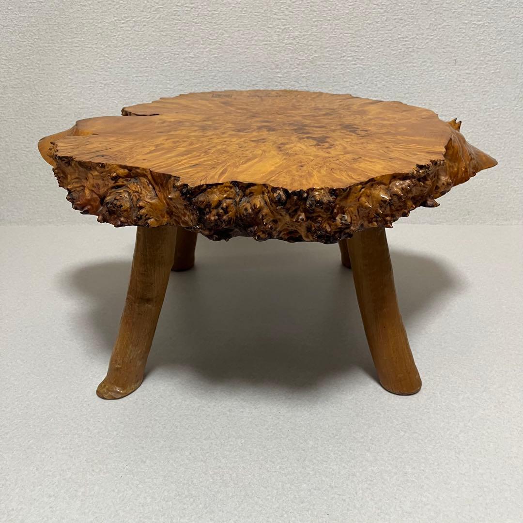 花梨 瘤杢 天然木 一枚板 座卓 ローテーブル