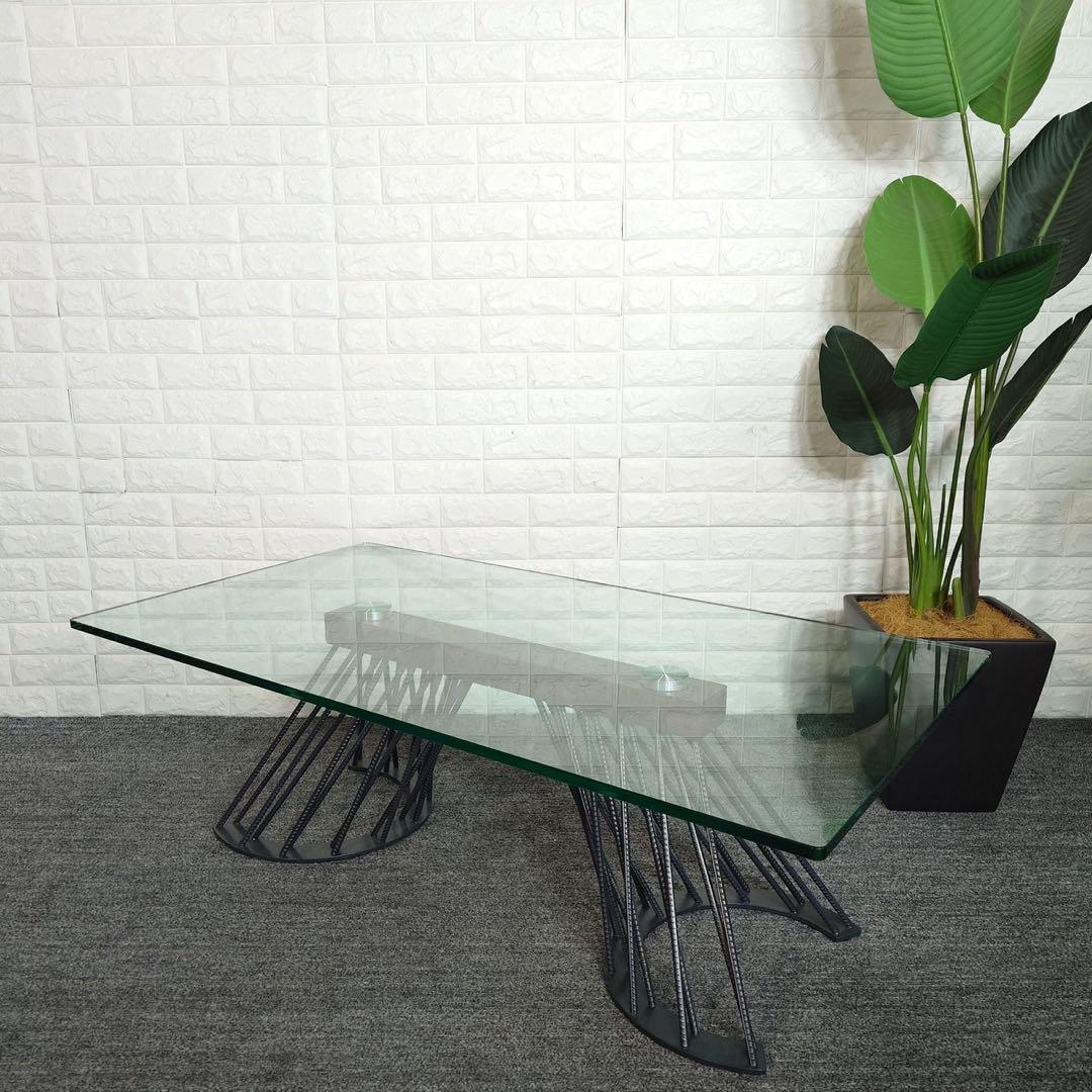 ガラステーブル センターテーブル リビングテーブル 机 インテリア K103