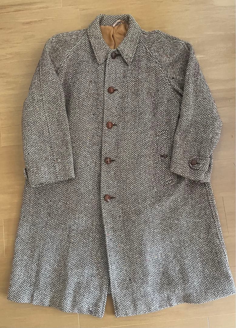 50s 60s バーバリー ツイード バルマカーンコート　Burberrys