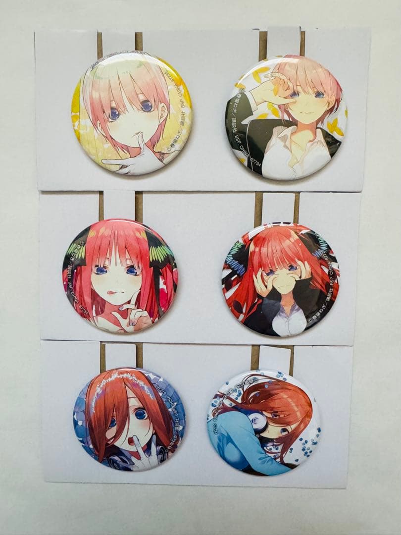 五等分の花嫁　一番くじ　ラストワン賞 クリア色紙　一花　二乃　三玖