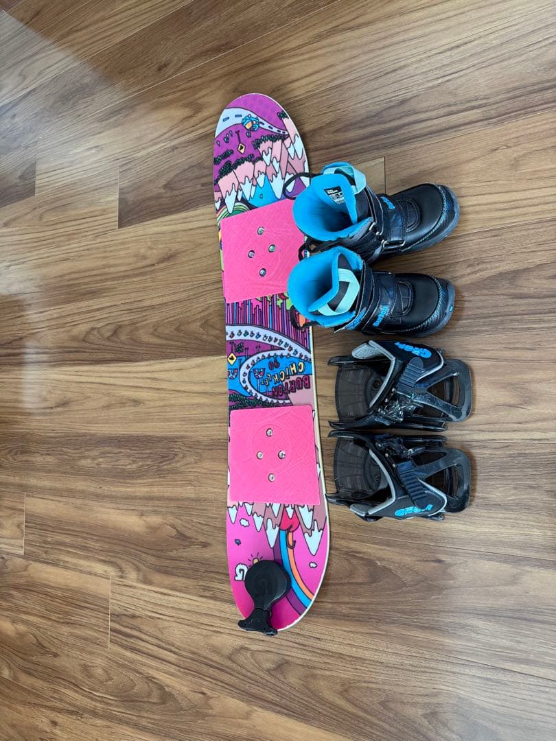 バートン　キッズ　スノーボード　チクレット　90cm ブーツ16.5cm