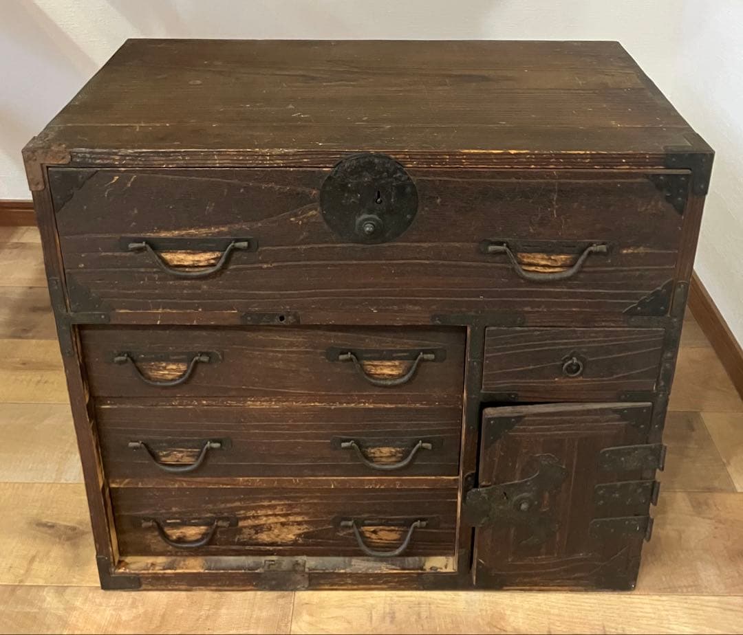【時代箪笥】明治 大正 骨董品 収納 引き出し インテリア アンティーク