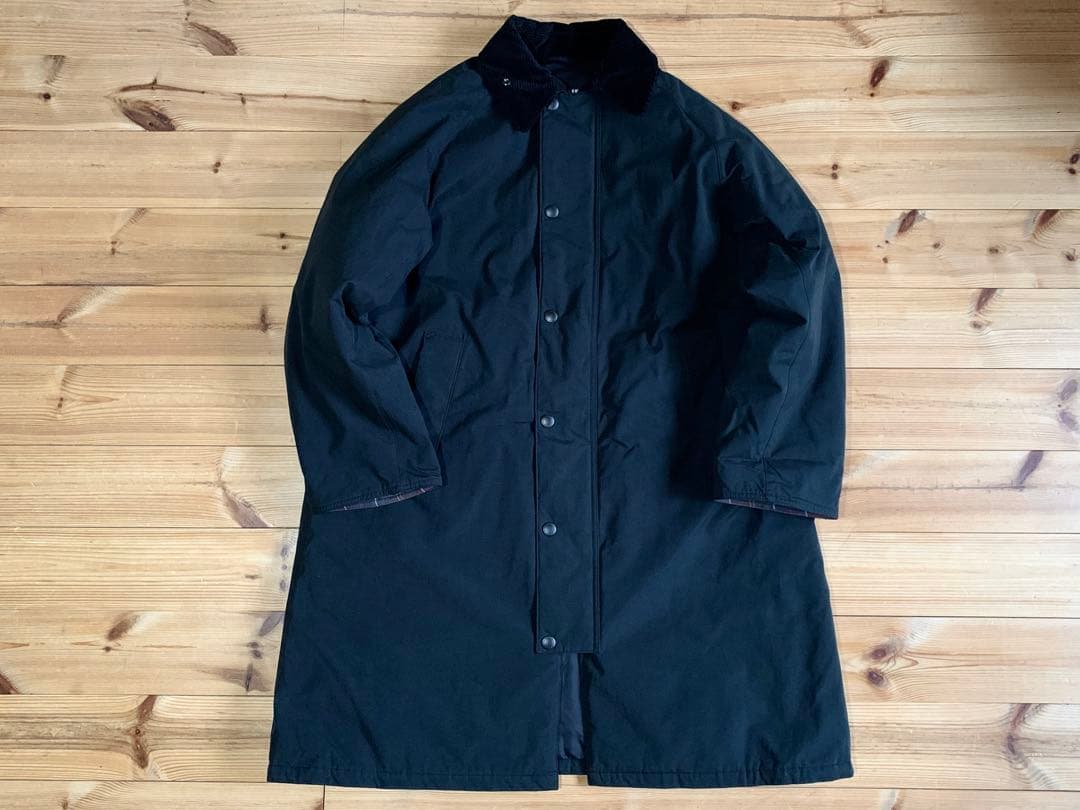 未使用品 38 Barbour EXMOOR ミドルレングス コート ブラック