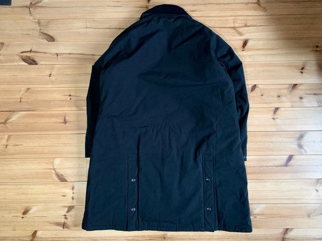 未使用品 38 Barbour EXMOOR ミドルレングス コート ブラック