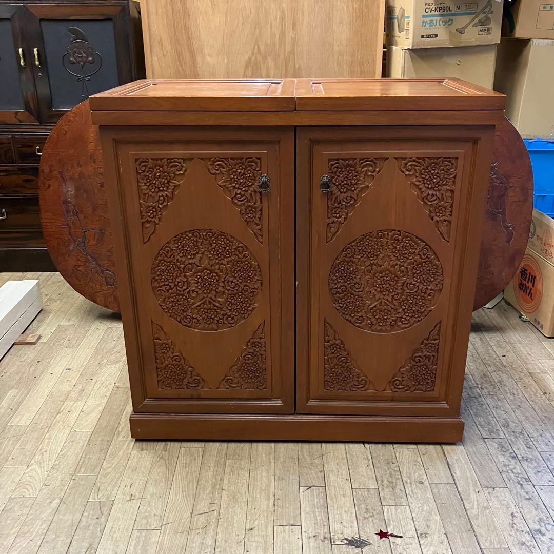 バーカウンター　海外製　レトロ　アンティーク　キャスターあり