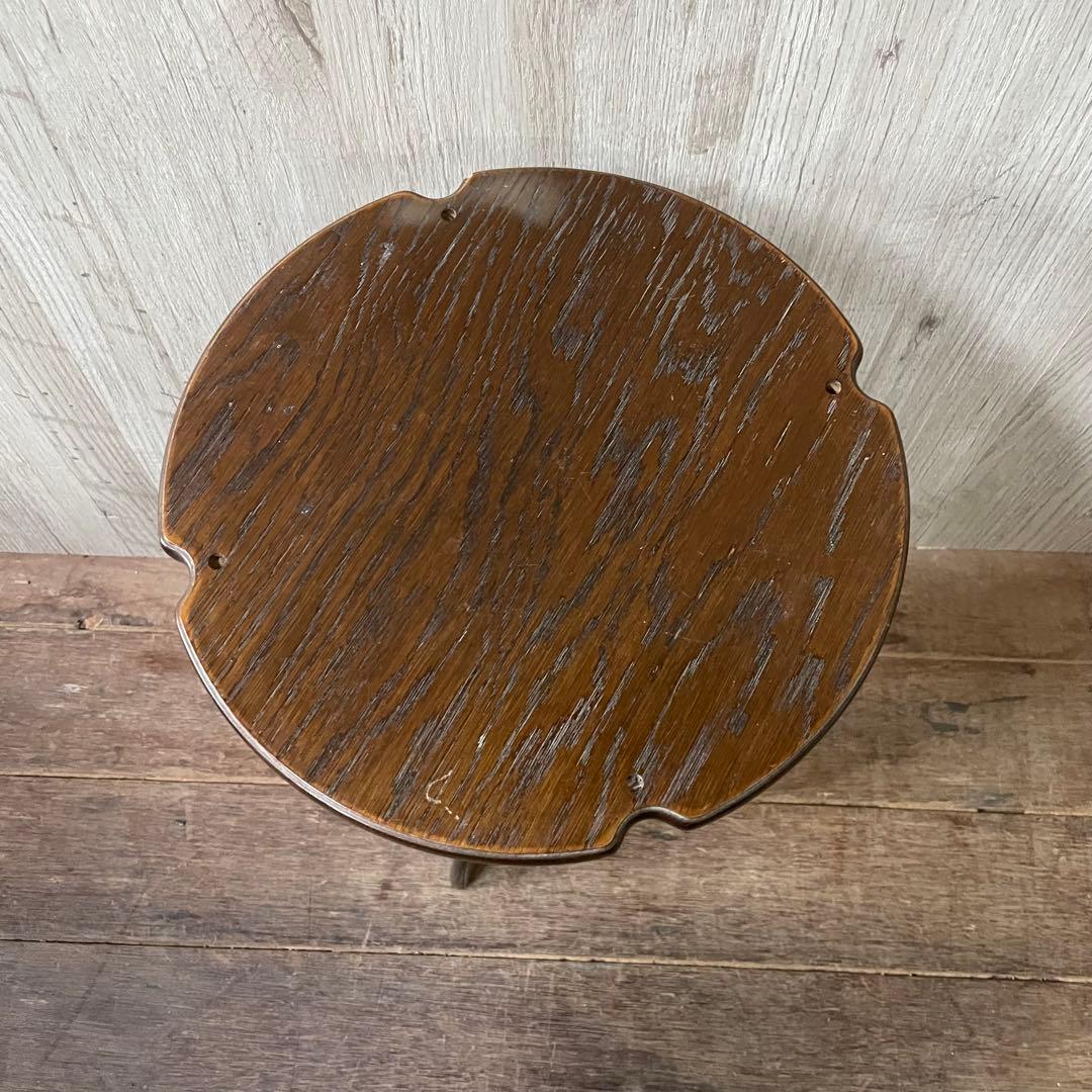 パリの雑貨屋 テーブルスタンド 花台 フラワースタンド 木製スツール 飾り台