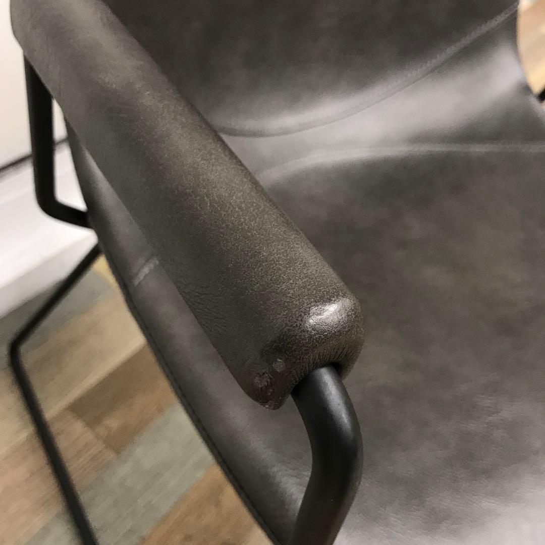 訳あり　a.depeche　アデペシュ　パニッシュ アームチェア　PUレザー