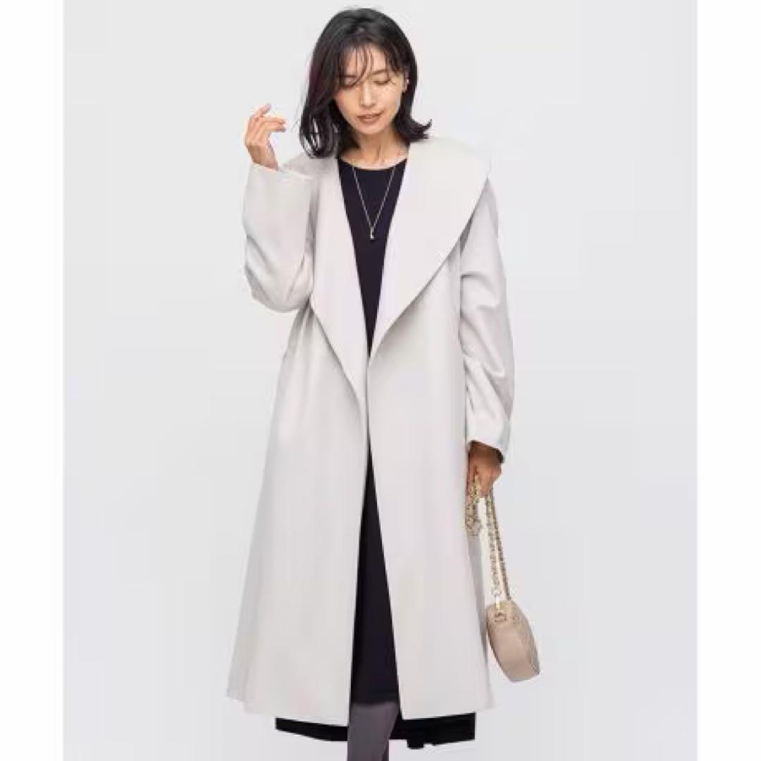 nさま 高級✨23区　近年モデル　ロロピアーナ スーパーウール コート　ベージュ