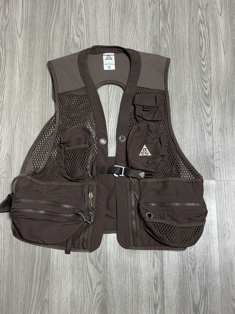 NIKE ACG フィッシングベスト S/P ブラウン