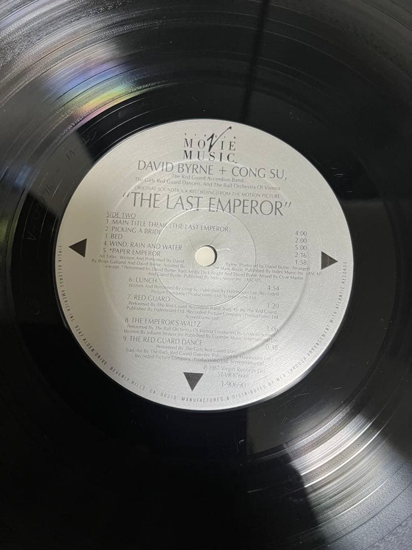 オリジナルLPレコード　戦場のメリークリスマス 坂本龍一　ラストエンペラー　２枚