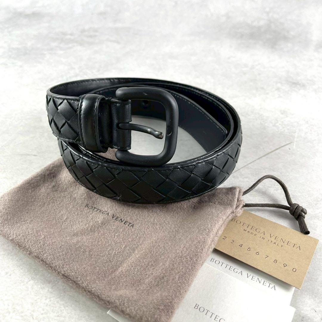 【新品未使用】ボッテガヴェネタ ベルト イントレチャート ブラック