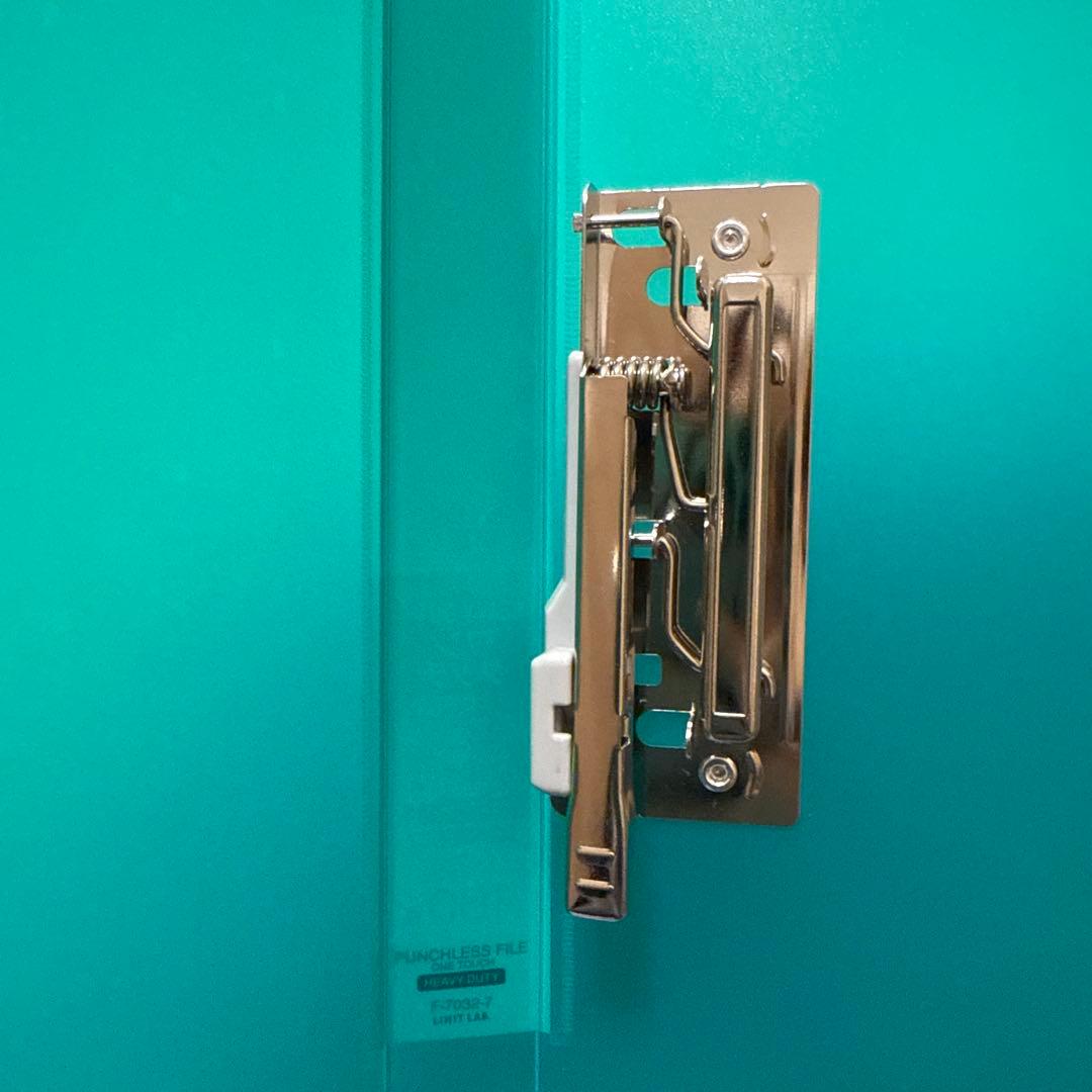 パンチレスファイルx32冊 イエロー.レッド.ブルー.グリーン