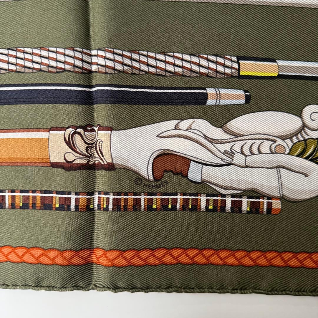 限定価格 Hermès カレ90 Les Cannes スカーフ