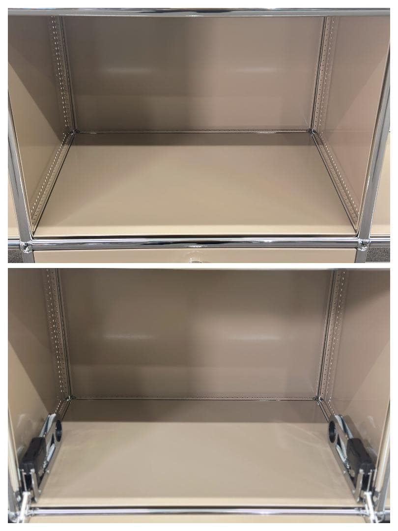 正規品ほぼ未使用品■USMハラー■キャビネットシェルフ　3列2段　ベージュ　鍵無