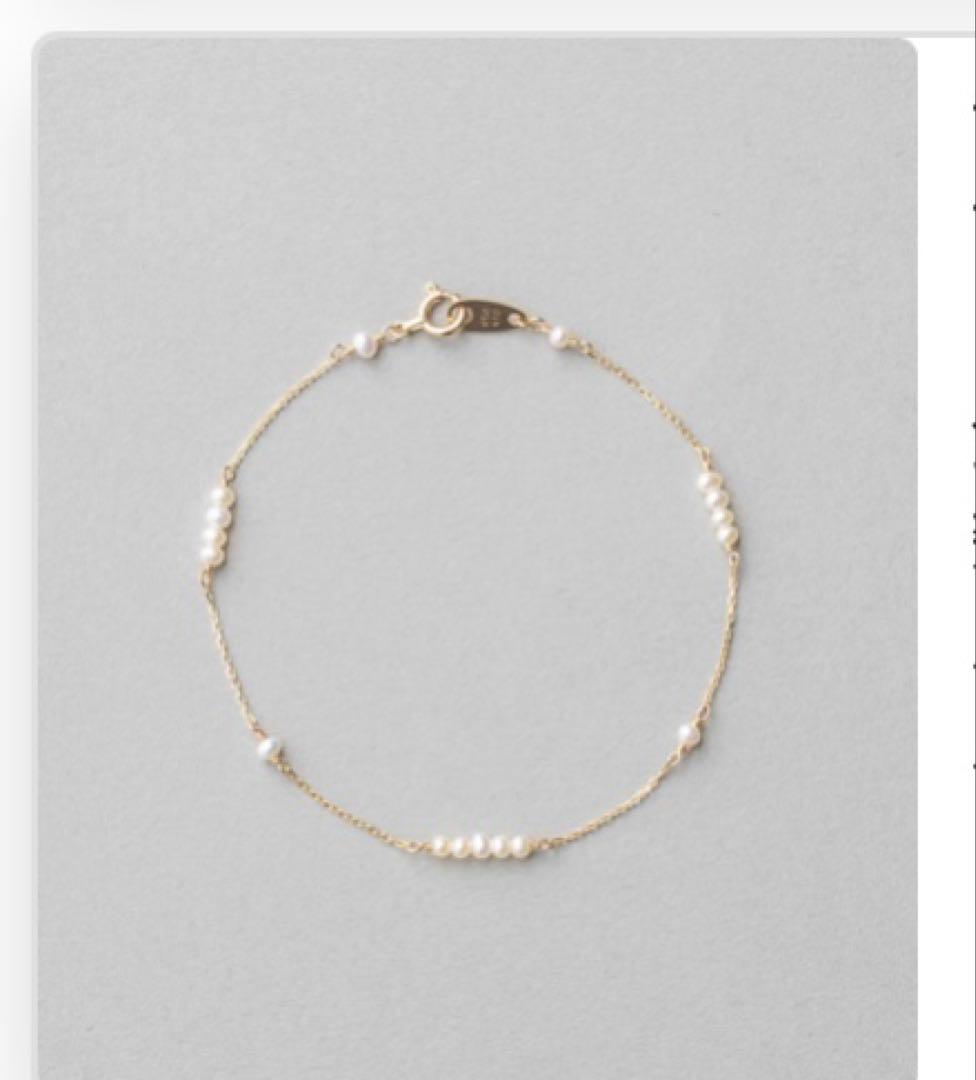 ete K10ブレスレット淡水パール