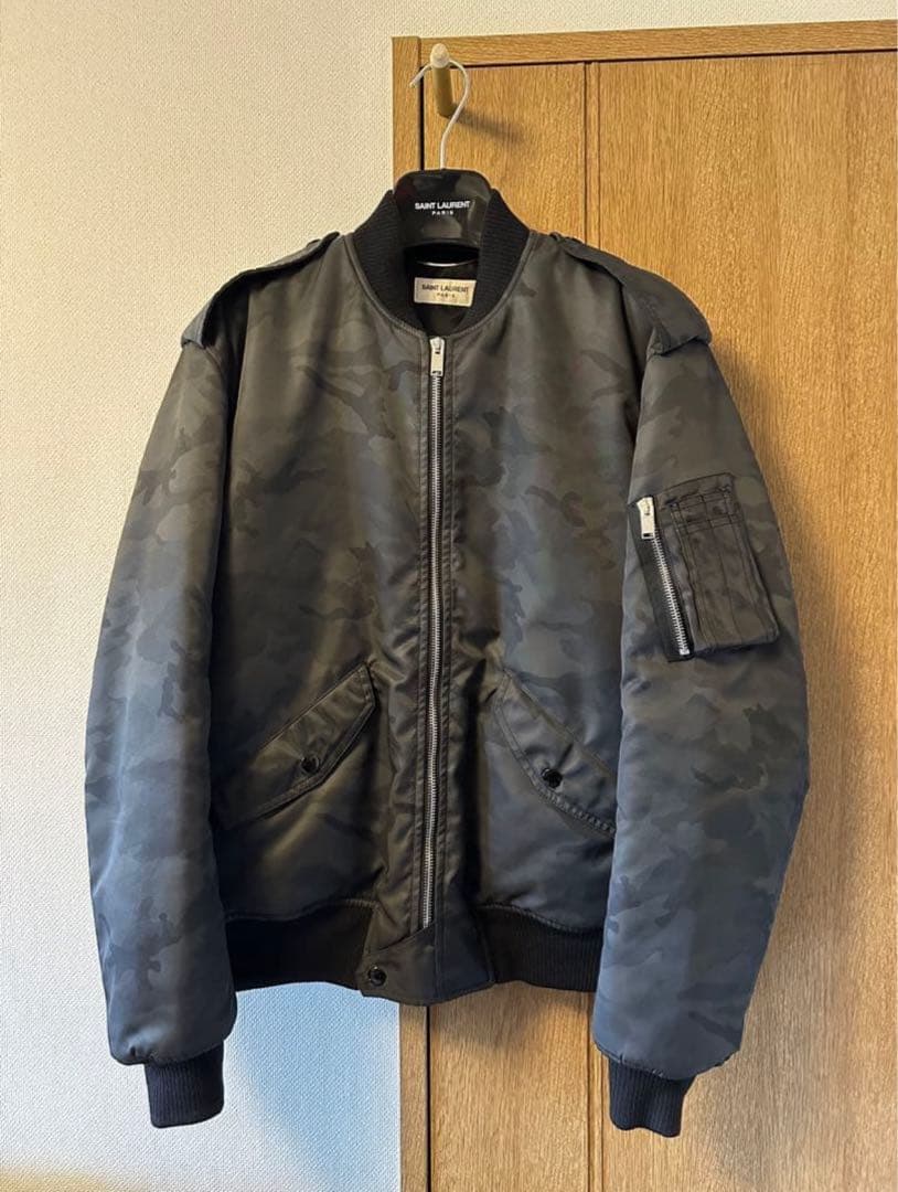 最低価格 SAINT LAURENT 16aw MA-1 カモフラ 44