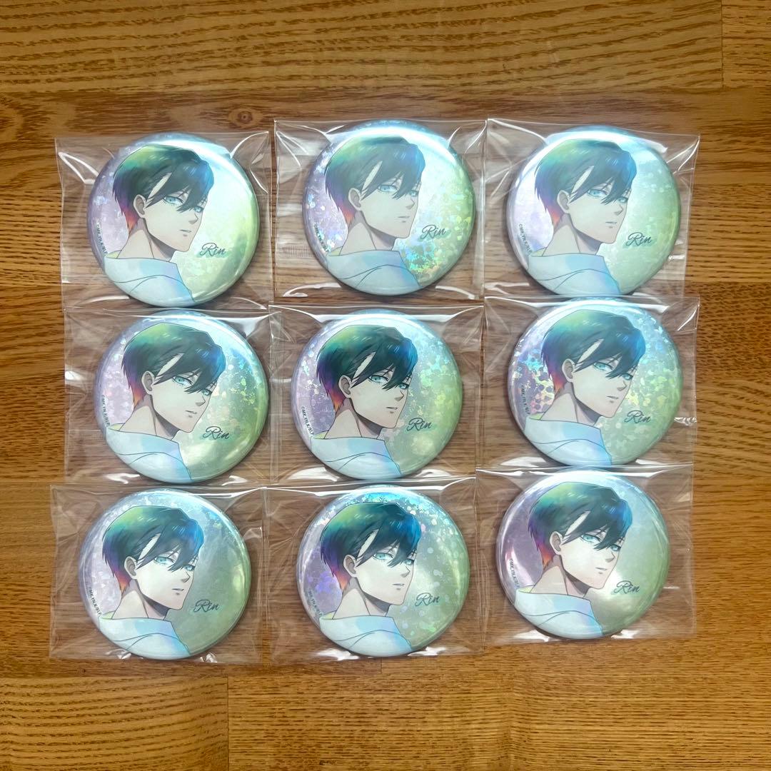 ブルーロック 糸師凛 ホログラム缶バッジ PALE TONE Frame