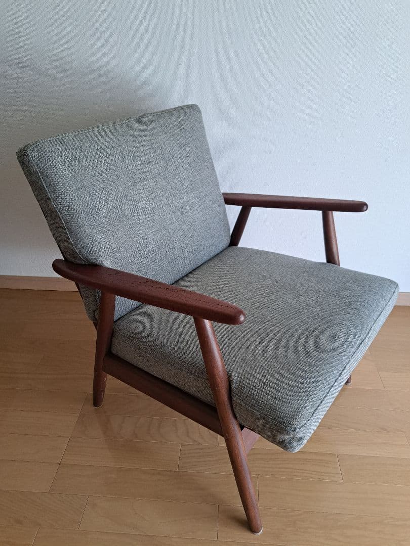 27日まで 北欧 イージーチェア チーク材