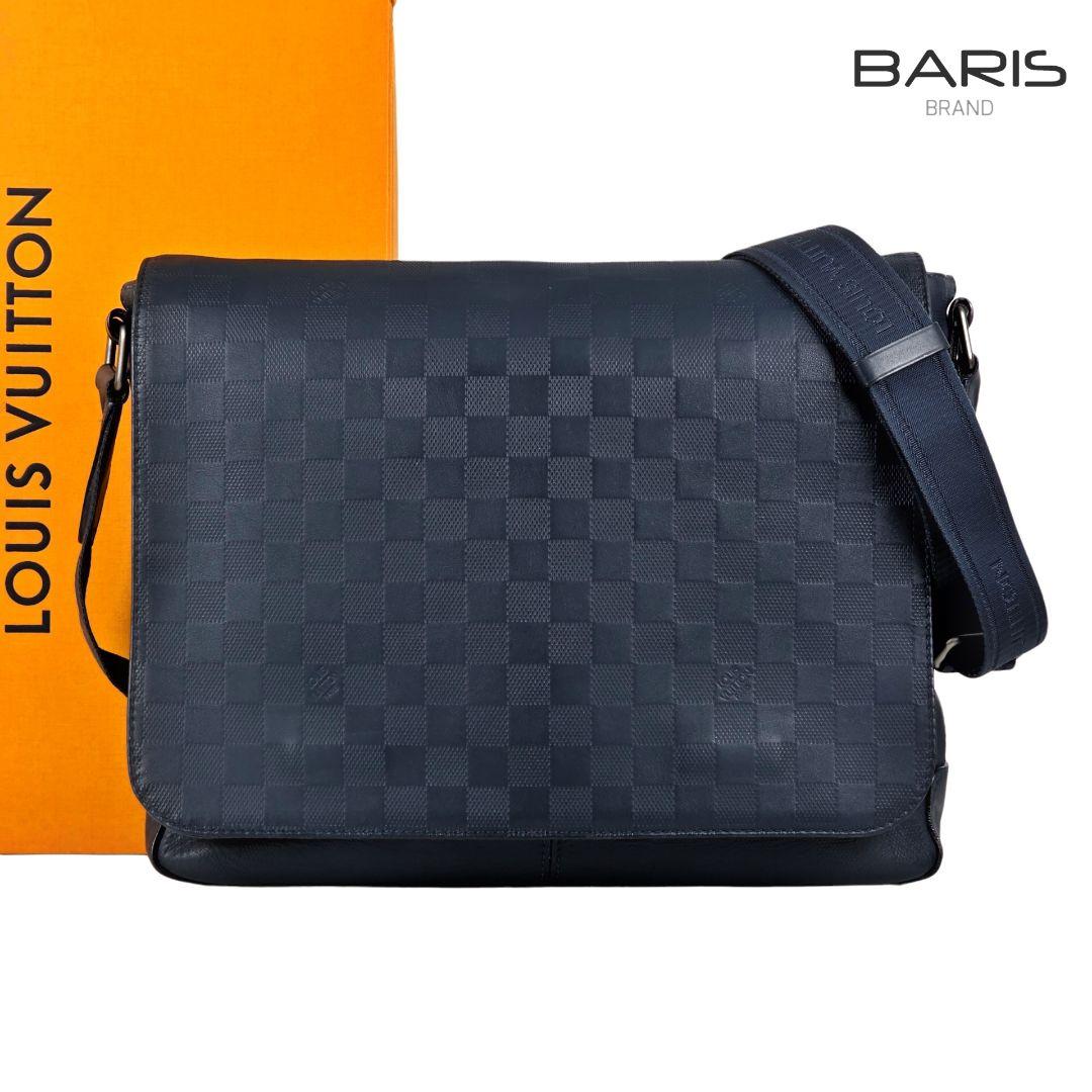 美品 ルイヴィトン ダミエ アンフィニ ディストリクト メッセンジャーバッグ