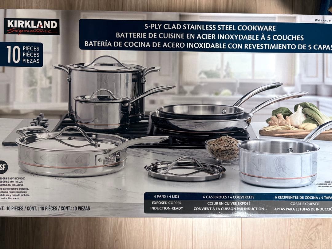 コストコオリジナルKirkland Stainless 10点セット