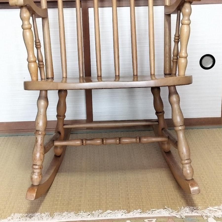 柏木工 ロッキングチェア 　昭和レトロ　ビンテージ　木製