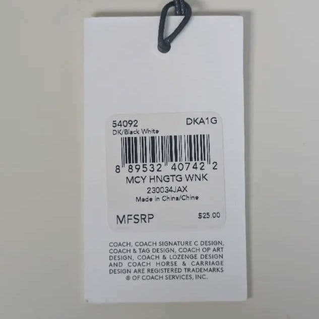 新品未使用 Disney × COACH レザー タグ 3点セット 正規品