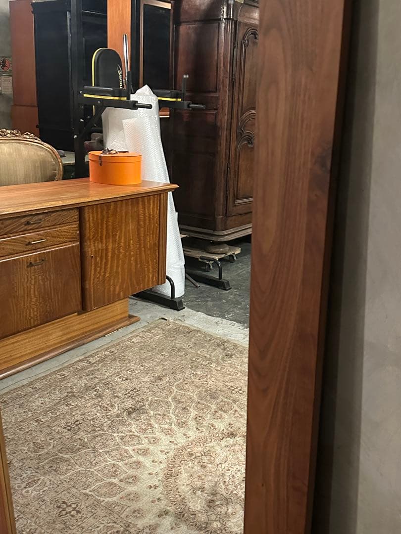 【Momo】鏡　姿見　ミラー　ウォルナット　立て掛け　大きい　格安