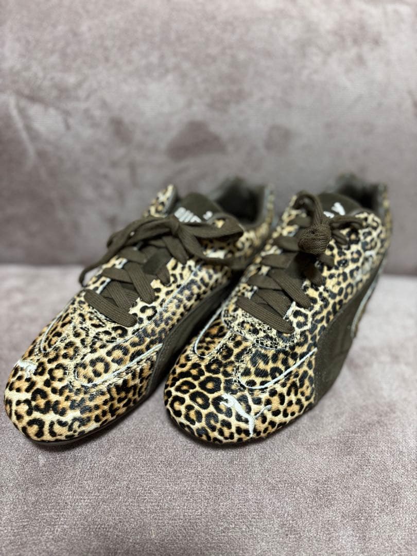 今だけお値下げ価格! 新品　プーマ　スピードキャットワイルド　豹柄　23.5